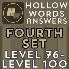 Hollow Words Answers - Fourth Set Answers